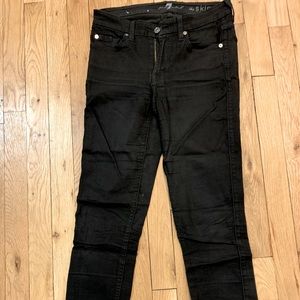 7 for All Mankind black skinny jeans